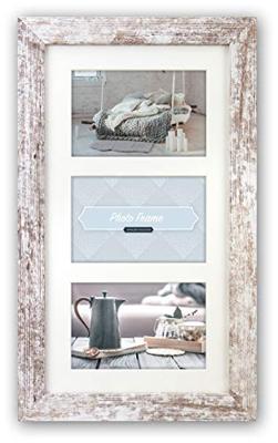 Zep fotolijst v23106 nelson 6 3q white wash voor 3 foto&apos;s