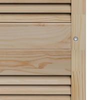 VidaXL Kastdeur 4 pcs naturel 170 x 2,1 x 49,5 cm massief grenenhout - thumbnail