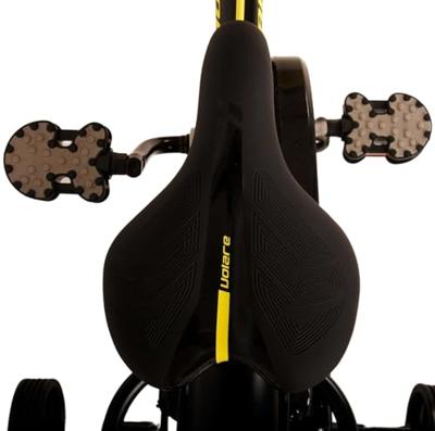 Volare thombike kinderfiets - jongens - 12 inch - zwart geel - twee handremmen