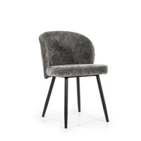 Eleonora Eetkamerstoel 'Riley' Chenille, kleur Bruin - thumbnail