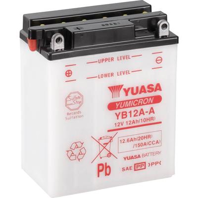 YUASA batterij "yb12a-a". battery yb12a-a standard without sp YUASA batterij "yb12a-a". battery yb12a-a standard without sp