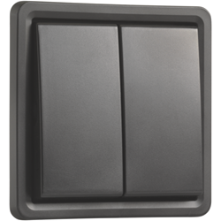 Niko Hydro serieschakelaar waterdicht zwart steek contacten 761-31505