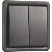 Niko Hydro serieschakelaar waterdicht zwart steek contacten 761-31505 - thumbnail