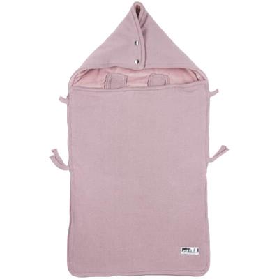 Meyco gebreide autostoel voetenzak Knit basic lilac