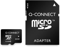 Q-CONNECT microSD geheugenkaart, met SD-adaptor, 64 GB - thumbnail