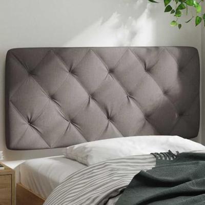 Hoofdbordkussen 100 cm stof taupe