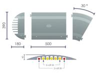 VISO Kabelbrug CP5040 Zwart Aantal kanalen: 7 500 mm Inhoud: 1 stuk(s) - thumbnail