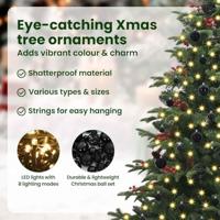 VidaXL Kunstkerstboom groen 240 cm pvc en metaal en plastic - thumbnail