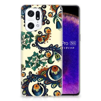 Siliconen Hoesje OPPO Find X5 Pro Barok Flower Siliconen Hoesje OPPO Find X5 Pro Barok Flower