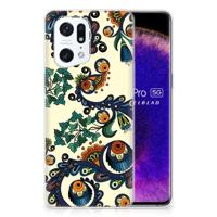 Siliconen Hoesje OPPO Find X5 Pro Barok Flower - thumbnail