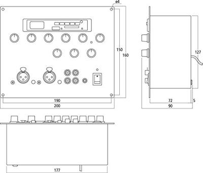 Monacor MXT-52MP3 Console-mengpaneel Aantal kanalen:6 USB-aansluiting Monacor MXT-52MP3 Console-mengpaneel Aantal kanalen:6 USB-aansluiting