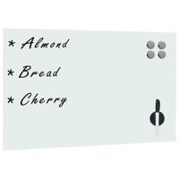 VidaXL Whiteboard voor aan de wand magnetisch 60x40 cm glas - thumbnail