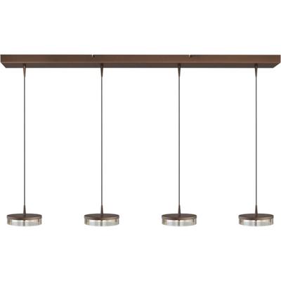 Masterlight 4-lichts hanglampImperia 130cm cacao bruin - 2041-15-15-02-130-4