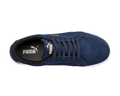 Puma werkschoenen Iconic Suede S1P laag marine blauw maat 39