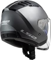 LS2 "of600 copter ii solid" jethelm helmet of600 copt. ii solid xl titanium - thumbnail