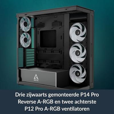 Arctic Xtender Mirror Midi-tower PC-behuizing, Gaming-behuizing Zwart Arctic Xtender Mirror Midi-tower PC-behuizing, Gaming-behuizing Zwart