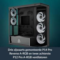 Arctic Xtender Mirror Midi-tower PC-behuizing, Gaming-behuizing Zwart - thumbnail