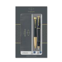 Balpen en vulpen Parker Urban matt black GT medium 2 stuks - thumbnail