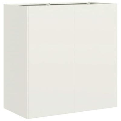 Plantenbak 40x40x80 cm koudgewalst staal wit Plantenbak 40x40x80 cm koudgewalst staal wit