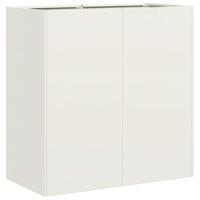 Plantenbak 40x40x80 cm koudgewalst staal wit - thumbnail