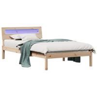 Bedframe Bruin 90 x 190 cm Massief grenenhout - thumbnail