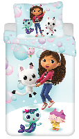 Gabby&apos;s Poppenhuis Dekbedovertrek bubbels - 140 x 200 cm - polyester- 70 x 90 cm - thumbnail