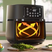 Philips HD9285/93 XXL Connected + bakvorm Airfryer Zwart - thumbnail