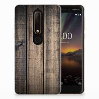 Nokia 6 (2018) Bumper Hoesje Steigerhout - thumbnail