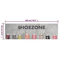 Keukenmat wasbaar shoezone-print 60x180 cm fluweel - thumbnail