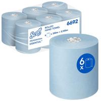 Handdoekrol scott 1laags 350m blauw - thumbnail