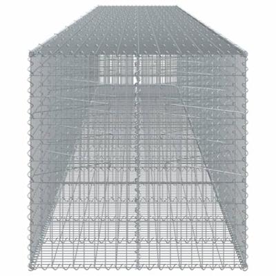 Schanskorf 850x100x100 cm gegalvaniseerd ijzer zilverkleurig