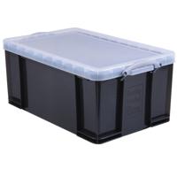 Really Useful Box opbergdoos 64 liter, transparant gerookt - thumbnail
