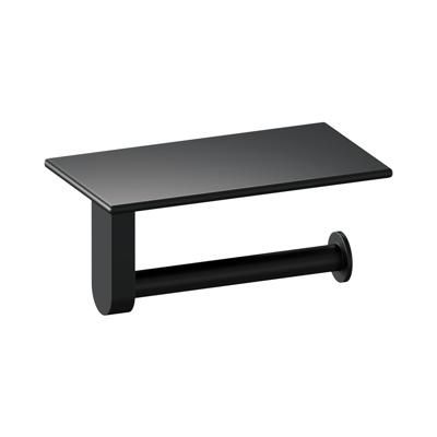 Toiletrolhouder Brauer Black Edition Met Planchet Mat Zwart Brauer Toiletrolhouder Brauer Black Edition Met Planchet Mat Zwart Brauer