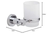 tesa 40284-00000-00 LOXX Tandenborstelbeker Lijm Chroom (glanzend), Wit (gesatineerd) - thumbnail