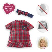 Corolle holidays jurkje en haarband voor babypop, 36cm - thumbnail