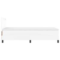 Bedframe met matras met matras Wit 90 x 190 cm Kunstleer - thumbnail