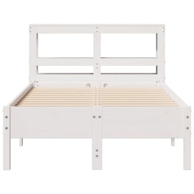 Bedframe zonder matras massief grenenhout wit 75x190 cm Bedframe zonder matras massief grenenhout wit 75x190 cm