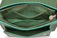 Pip Studio Fenna Schoudertas Medium Streep Groen - thumbnail