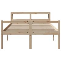Seniorenbed met hoofdbord massief grenenhout 120x200 cm - thumbnail