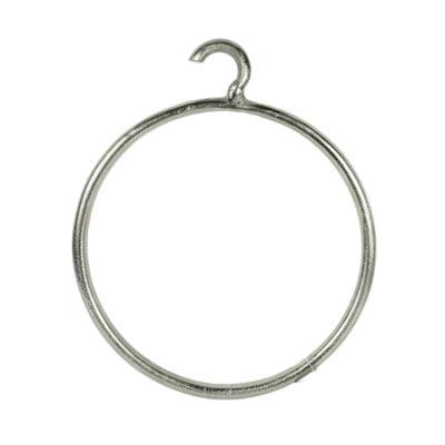 Hanger cirkel zilverkleurig 43 cm | 2 stuks
