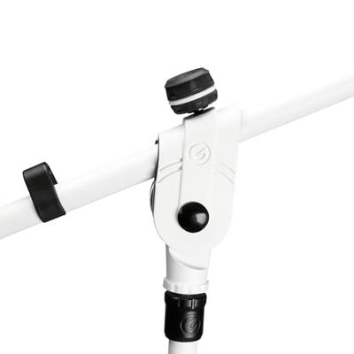 Gravity MS4322W Microfoonstatief met driepoot en telescopische hengel wit - thumbnail