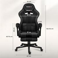 HUZARO FORCE 4.7 CARBON MESH GAMING STOEL - thumbnail