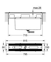 Grohe basisgarnituur voor 4- en 5-gats badrandcombinatie - thumbnail