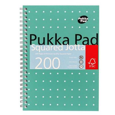 Notitieboek pukka jotta a5 rt 5x5 200pag 80gr gn