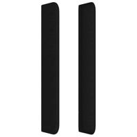 Boxspring met matras stof zwart 160x200 cm - thumbnail