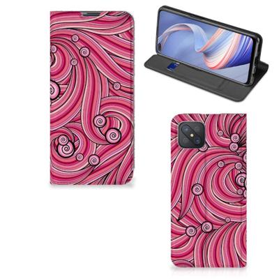 OPPO Reno4 Z 5G | Bookcase | Swirl Pink