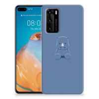 Huawei P40 Telefoonhoesje met Naam Baby Rhino - thumbnail