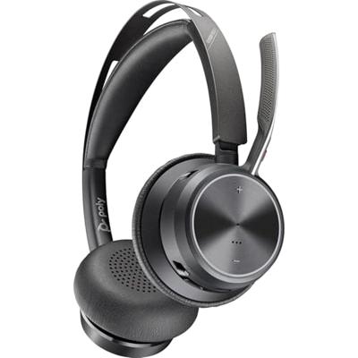 HP Poly Voyager Focus 2 On Ear headset Bluetooth Stereo Zwart Noise Cancelling Headset Computer