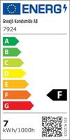 KonstSmide Design lampSanremo 14cm zilvergrijs - 7924-310 - thumbnail