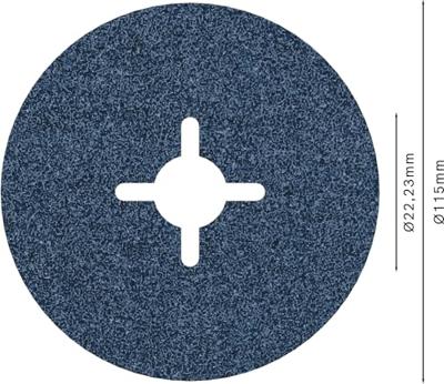 Bosch Accessories 2608606727 Fiberschijf Diameter 115 mm 1 stuk(s) Bosch Accessories 2608606727 Fiberschijf Diameter 115 mm 1 stuk(s)